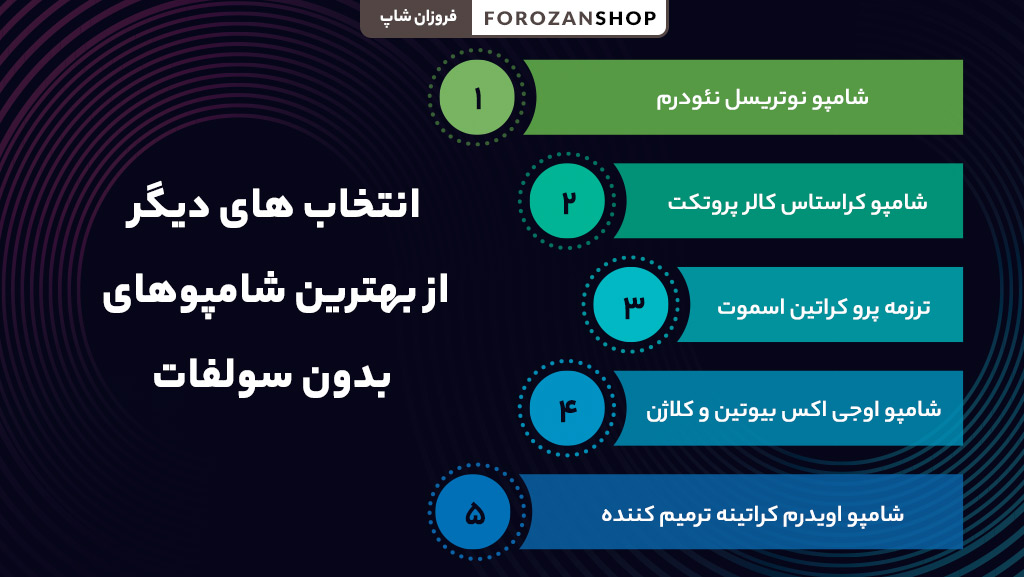 شامپوهای بدون سولفات برای سلامت مو و جلوگیری از خشکی