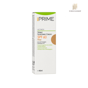 کرم ضد آفتاب رنگی بژ spf60 پرايم